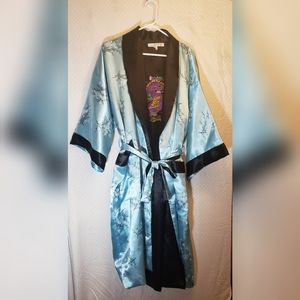 Reversible Kimono Style Robe